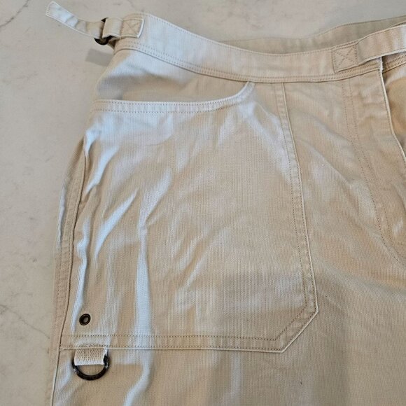 Bali Lauren Ralph Lauren Size 14 Beige Cotton Pant Trouser Adjustable Waist - Picture 4 of 12